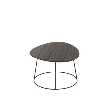 Table basse Ovale en métal noir