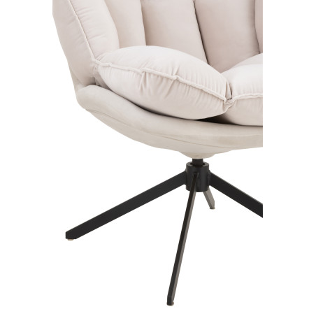 Fauteuil pivotant Relax beige