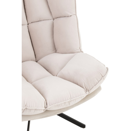 Fauteuil pivotant Relax beige