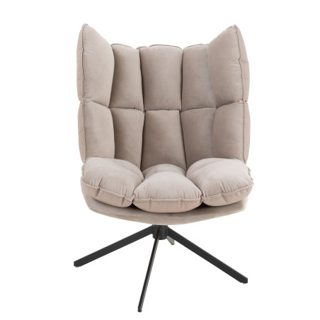 Fauteuil pivotant Relax gris clair