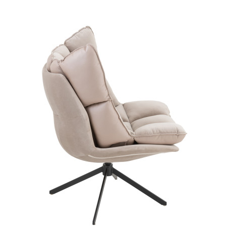 Fauteuil pivotant Relax gris clair