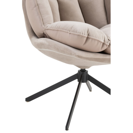 Fauteuil pivotant Relax gris clair