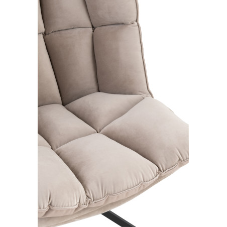 Fauteuil pivotant Relax gris clair