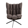 Fauteuil pivotant Relax gris