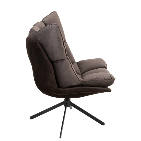 Fauteuil pivotant Relax gris