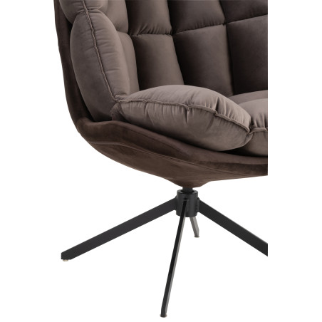 Fauteuil pivotant Relax gris