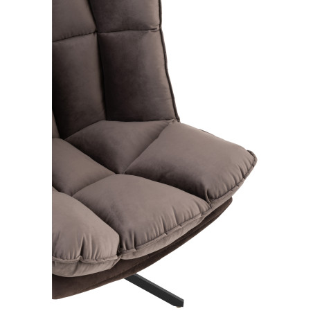 Fauteuil pivotant Relax gris