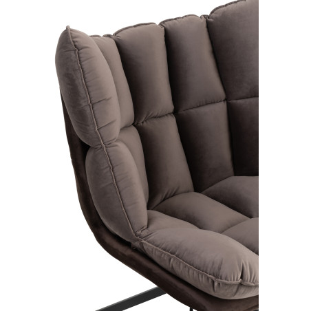 Fauteuil pivotant Relax gris