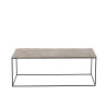 Table basse industrielle Rectangle en aluminium