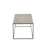 Table basse industrielle Rectangle en aluminium