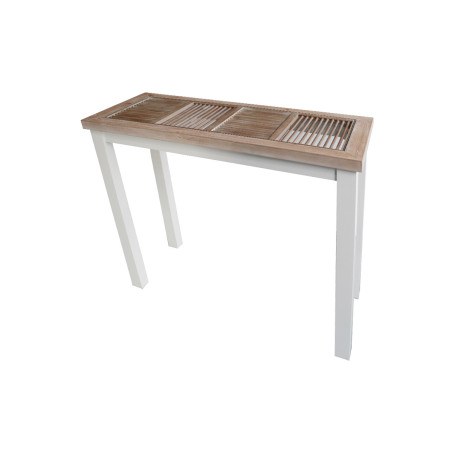 Console blanche Tiges de bois Origine