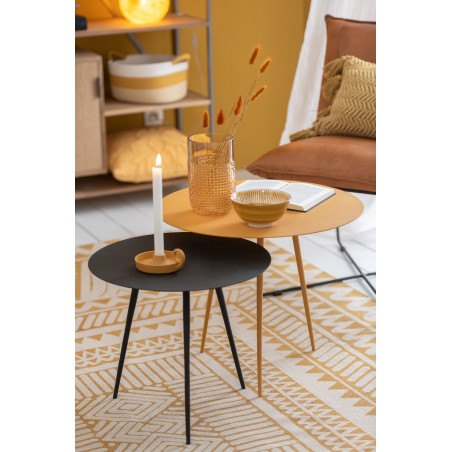 Table Gigogne Acier Ocre