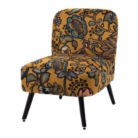 Fauteuil Bucolique indien Jaune