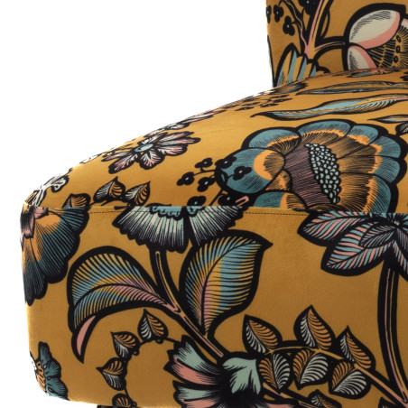 Fauteuil Bucolique indien Jaune