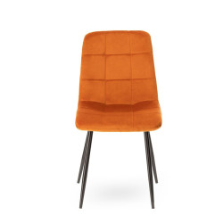 Lot de 2 chaises Manta Velours Orange
