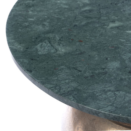 Table basse Pomme marbre vert