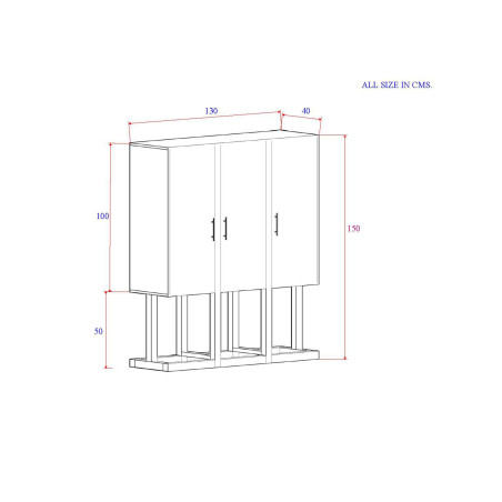 Armoire Popa 3 portes