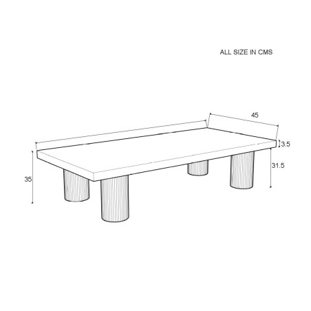 Table basse Epupa 4 pieds