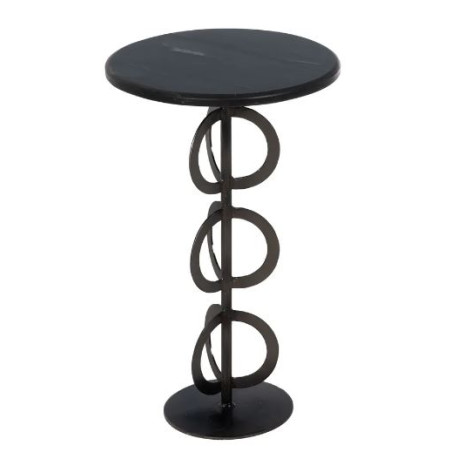 Set De 2 Tables Contemporaine Blanc/Noir