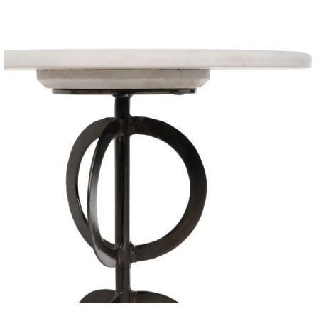 Set De 2 Tables Contemporaine Blanc/Noir