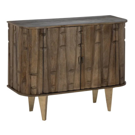 MEUBLES HALL MARRON BOIS DE MANGUIER 108 X 42 X 85 CM