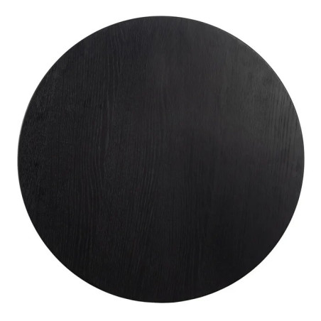 TABLE D'APPOINT NATUREL-NOIR 60 X 60 X 45 CM